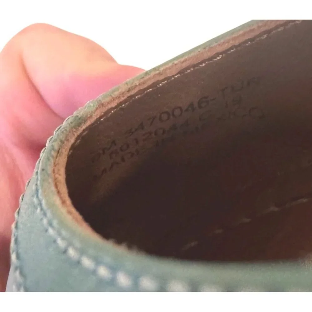 Frye Carson Ballet Flat Size 6 M Turquoise NWB Slip On Flats